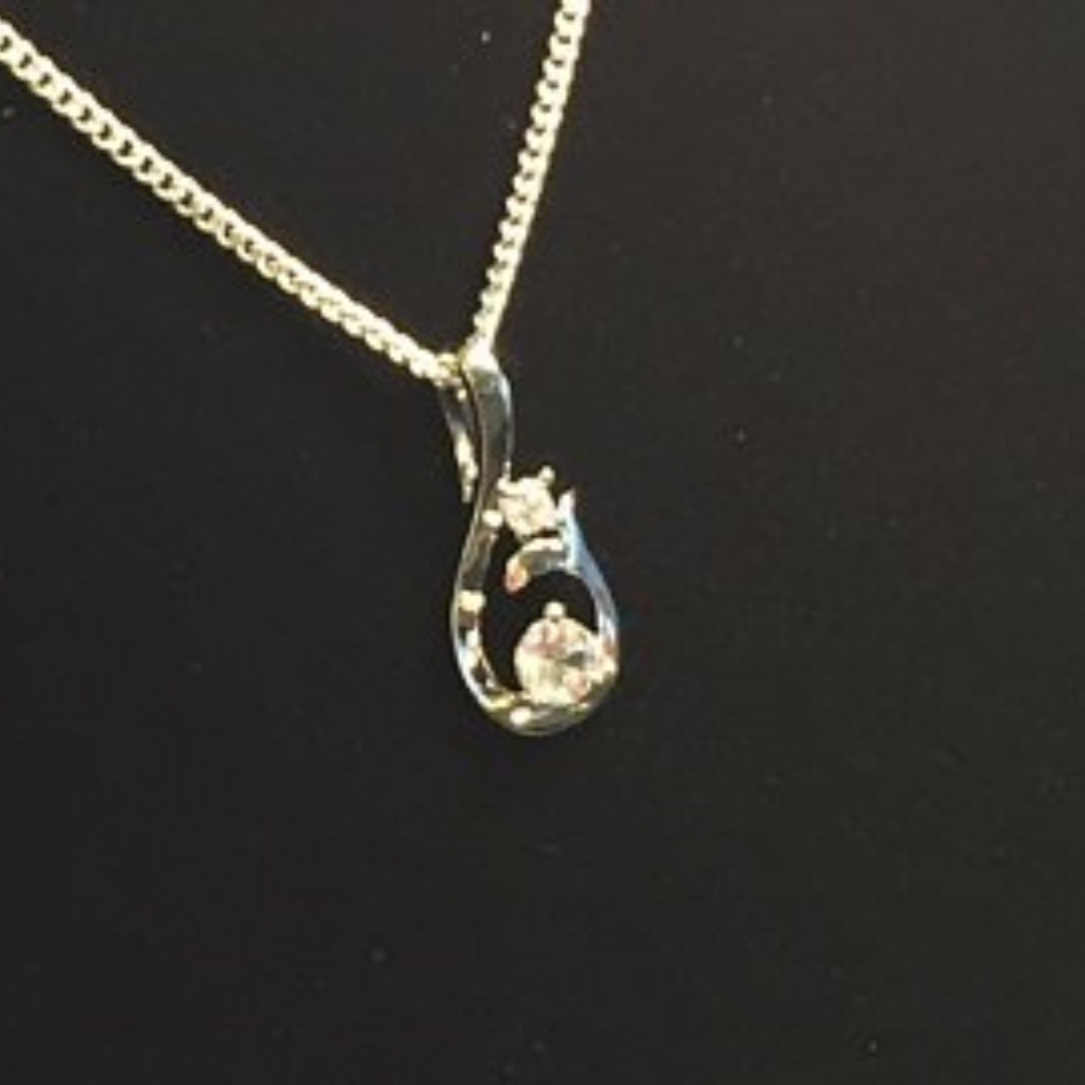 Mermaid Rhinestone Shining Pendant Necklace